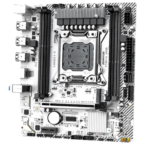 【正品】精粤 X79M-G ARGB主板白色台式机至强2011针E5V2CPU电脑 - 图1