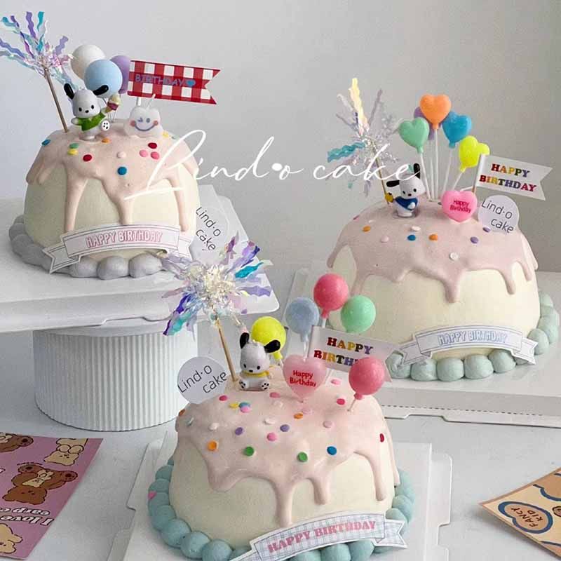 网红库洛米蛋糕装饰摆件帕恰狗玉桂狗KT猫三丽欧生日蛋糕装饰,淘宝优惠券,粉丝福利购,淘宝优惠卷