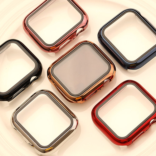 星图9iwatch1234567se8s10 11 12苹果表壳壳膜一体applewatch9保护套耐摔防刮花钢化膜45贴膜44/40mm49ultra - 图0