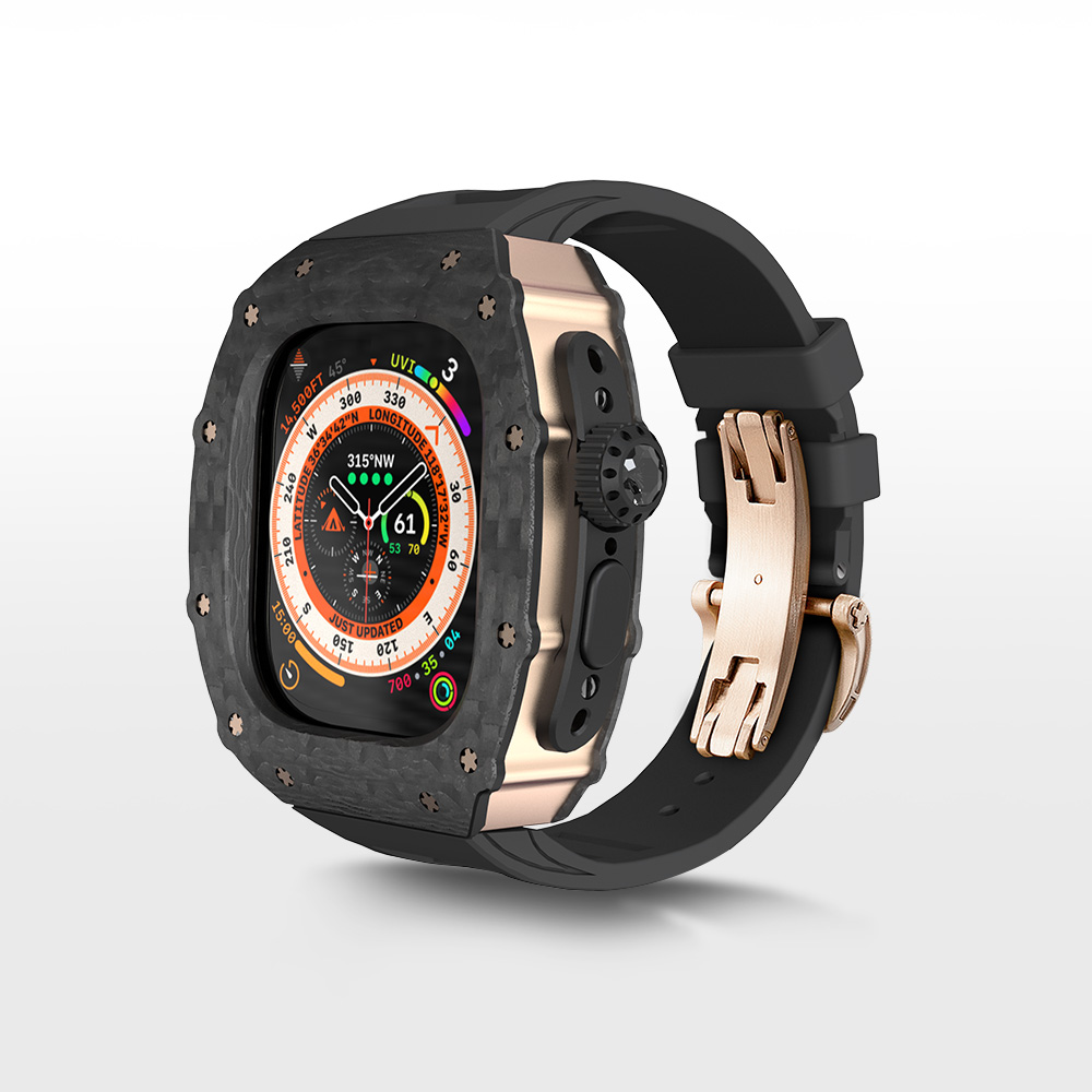 星图ultra49mm1/2代碳纤维保护壳改造套装rm理查德applewatch氟橡胶蝴蝶扣手表带金属不锈钢iwatch789边框壳 - 图2