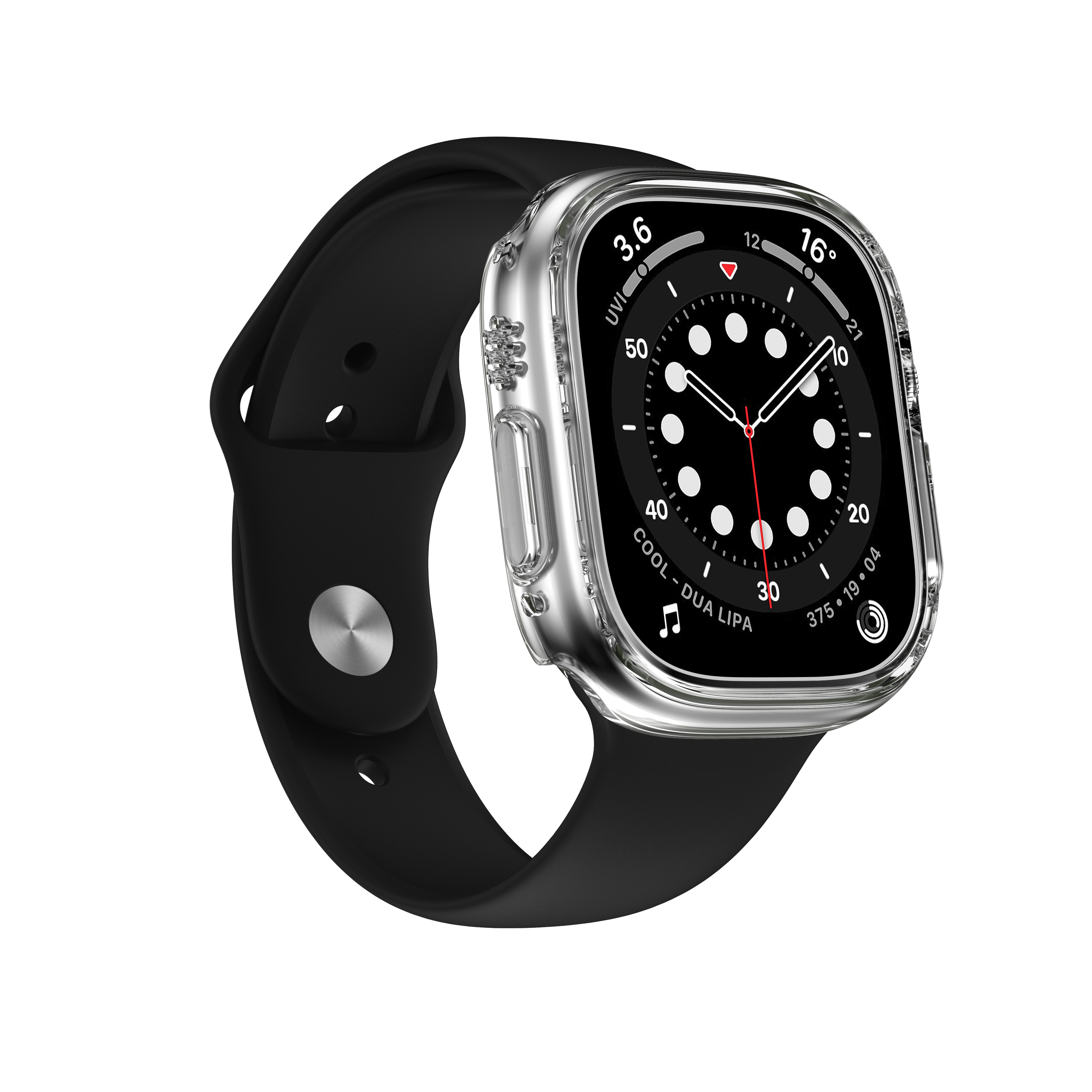 星图适iwatch ultra49mm透明保护壳套硬软边框applewatch运动防摔钢化壳膜一体tpu9手表带铝合金属12345678se - 图0