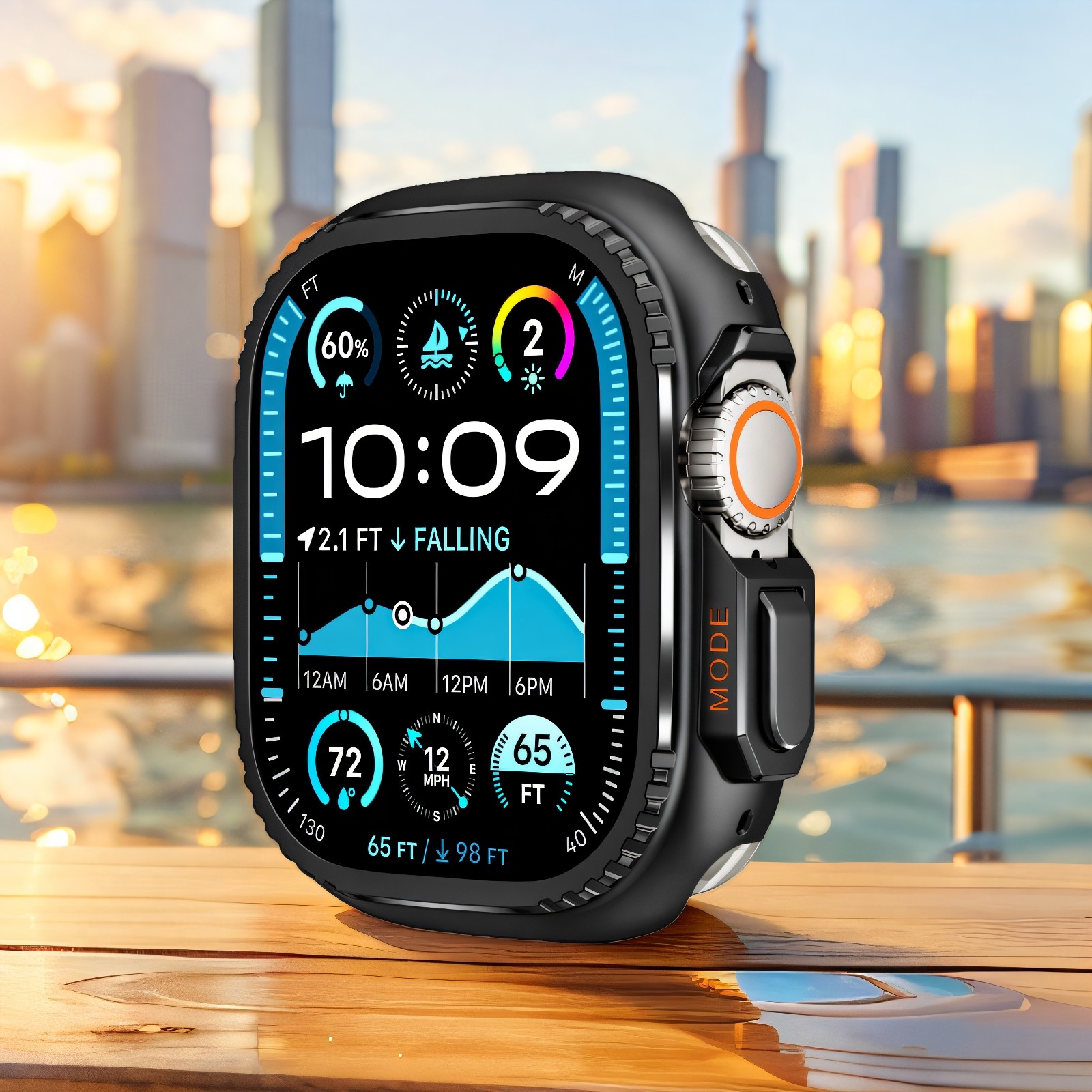 星图1ultra49mm2代10s46锌合金iwatch新款秒变金属壳苹果手表带applewatch42包裹背面防摔磕碰屏幕iPhone改装