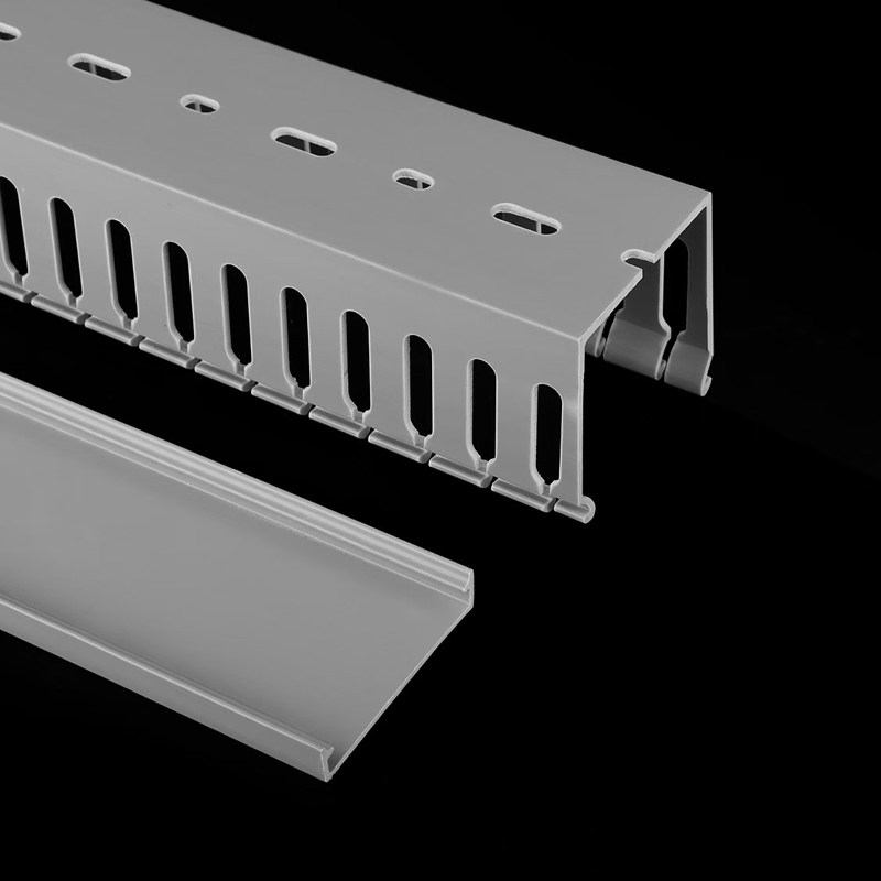 加厚款pvc阻燃线槽开口明装走线槽工业电箱配电柜子灰色U型行线槽,淘宝优惠券,粉丝福利购,淘宝优惠卷