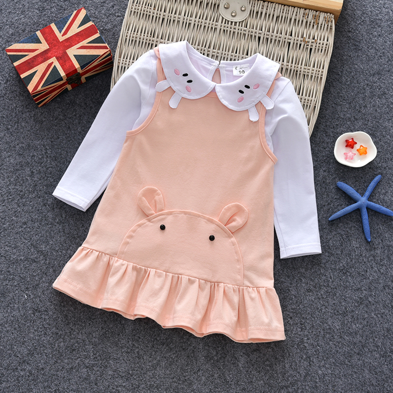 秋季婴儿童装0-1-2-3岁女宝宝春装两件套女童棉长袖套装潮2岁