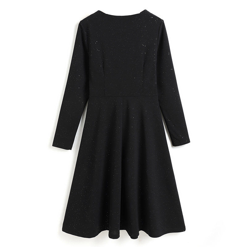 韩版大码女装连衣裙胖mm显瘦v领裙 云妃秀大码女装