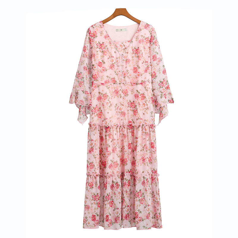 韩版宽松胖mm显瘦遮肉2020潮连衣裙 云妃秀大码女装