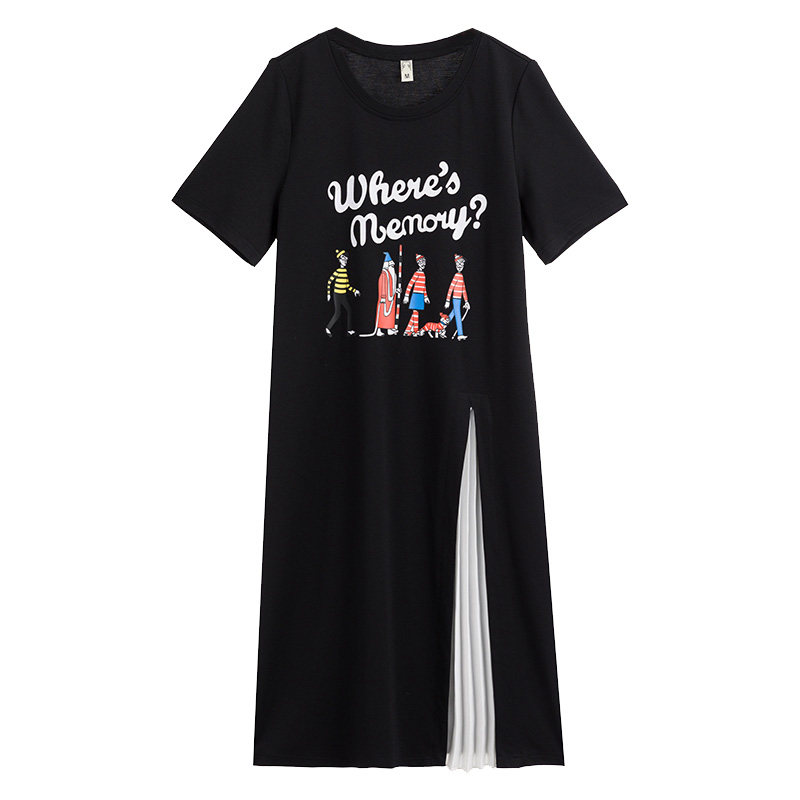 夏季时尚百搭宽松新款胖mm连衣裙 云妃秀大码女装