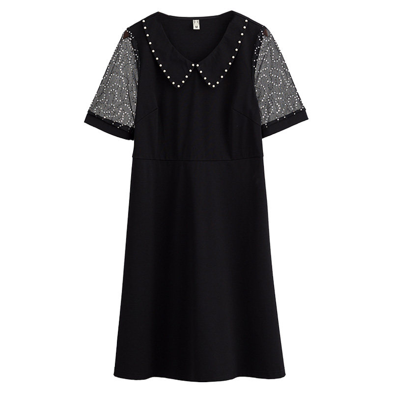 韩版v领洋气大码宽松胖妹妹连衣裙 云妃秀大码女装