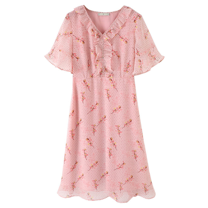 韩版大码宽松时尚百搭胖mm连衣裙 云妃秀大码女装