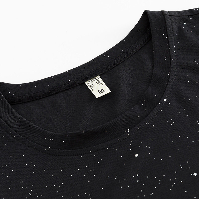 胖mm显瘦遮肉大码时尚韩版圆领撞色 云妃秀大码女装