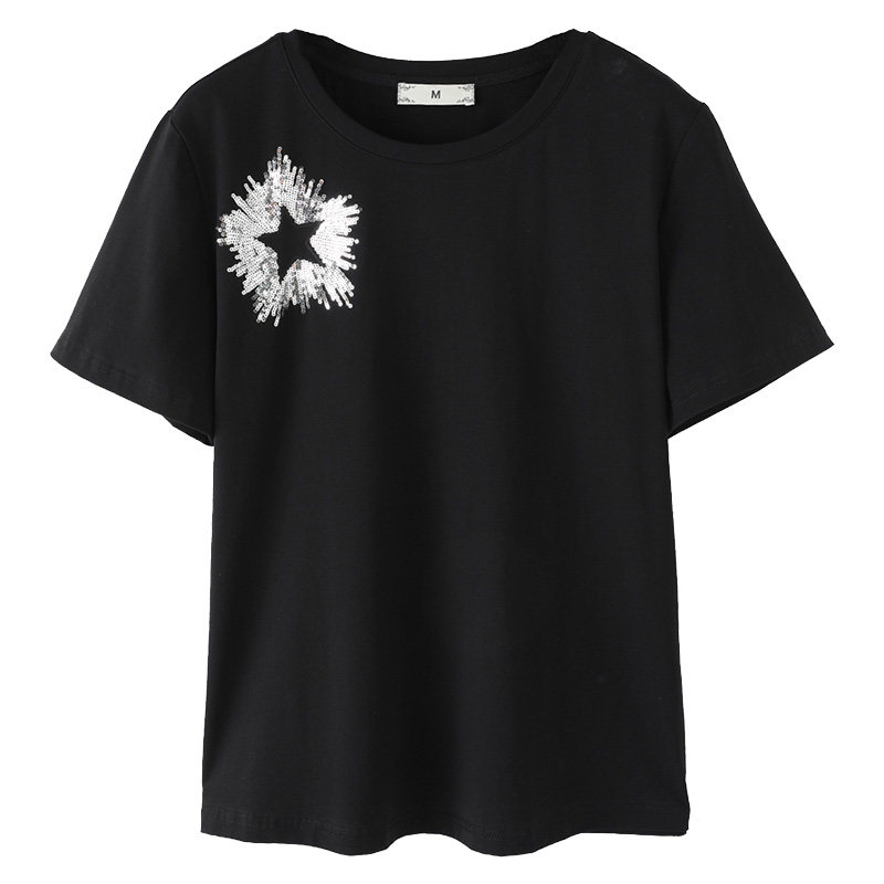 胖mm显瘦大码遮肉宽松时尚百搭t恤 云妃秀大码女装