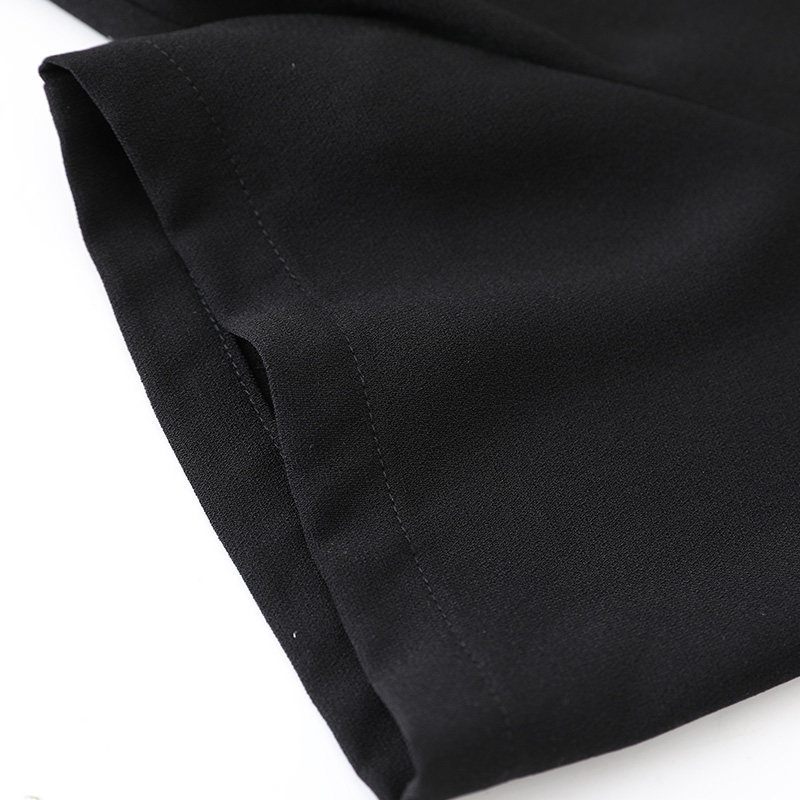 韩版v领撞色大码胖mm显瘦潮连衣裙 云妃秀大码女装