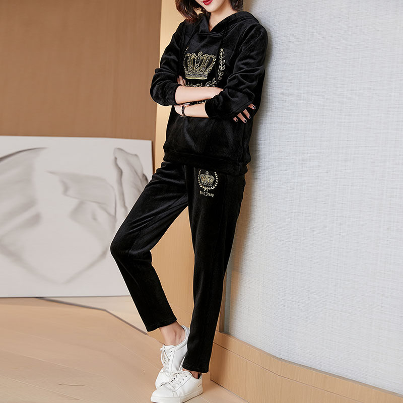 2020秋冬新款大码女装胖mm图案卫衣 云妃秀大码女装