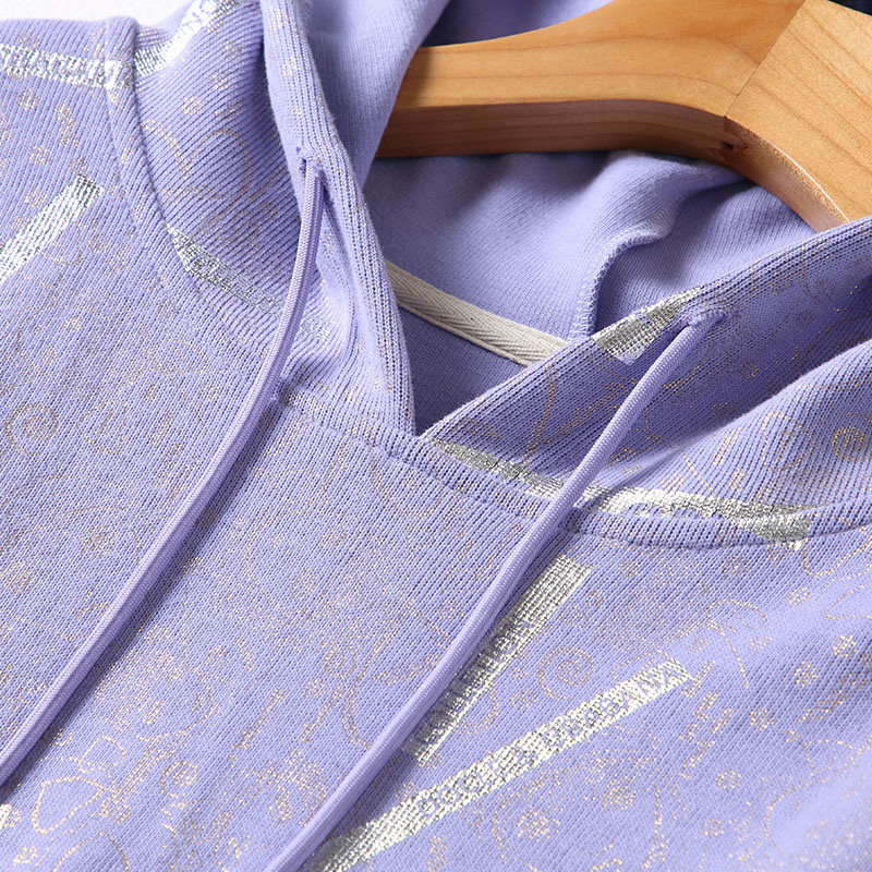 2020初秋装韩版套头宽松印花女卫衣 云妃秀大码女装