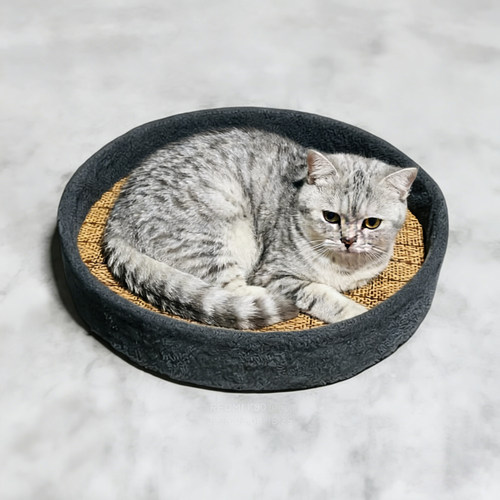 猫窝猫爬架配件DIY猫趴架子圆盘猫树夏季凉席窝藤编瞭望台猫垫子 - 图3