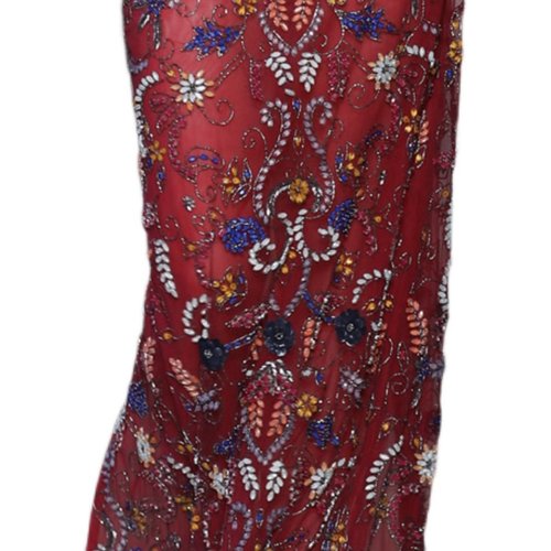 Rami Kadi 红色挂脖款修身显瘦泡泡袖主持唱歌晚礼服婚礼敬酒服 - 图3