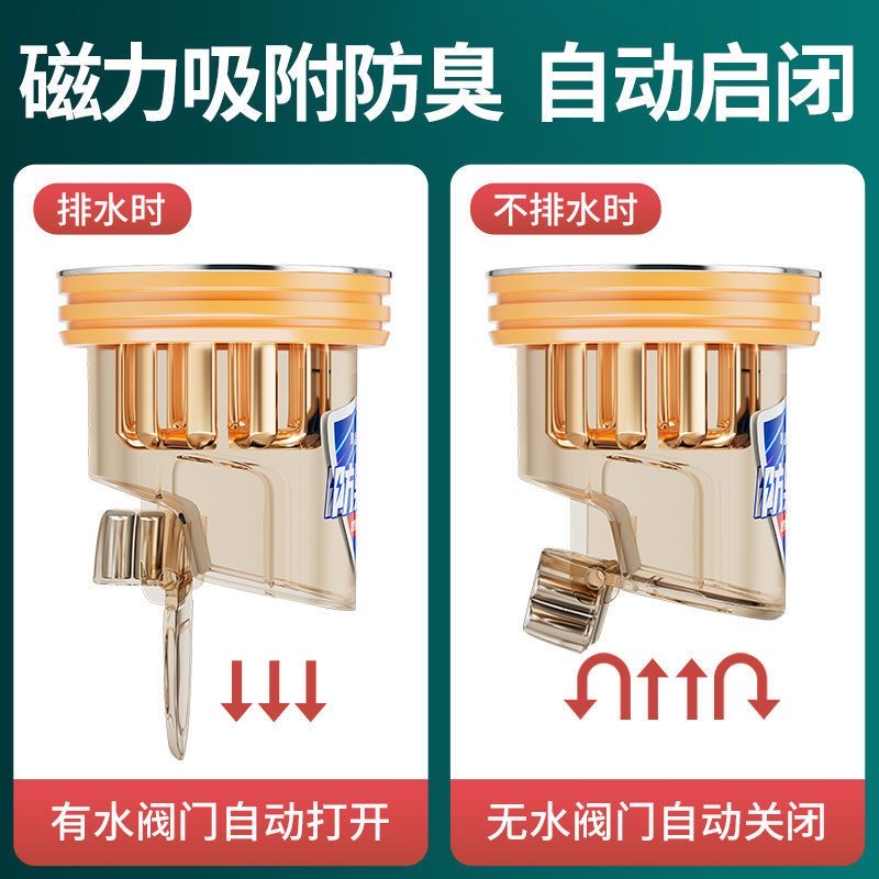 地漏防臭器内芯通用卫生间厕所防虫下水管道防返臭味神器封口盖 - 图3