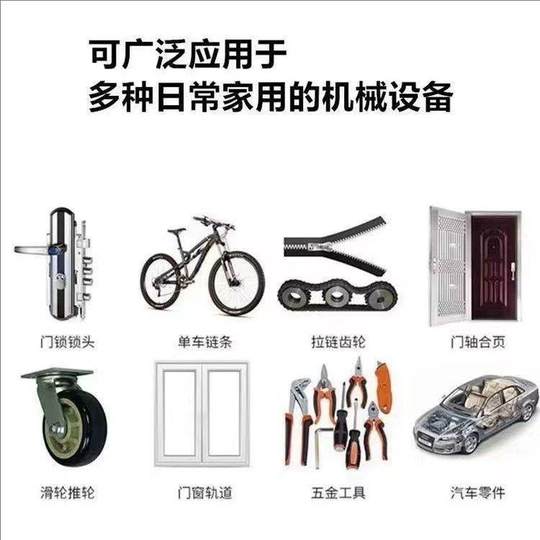 Household machinery lubricating oil door lock to prevent rust and remove noise