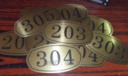双色板雕刻门号牌数字牌宾馆门牌号码防水宿舍编号序号标签贴定制 - 图3