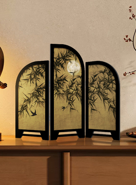 屏风摆件法式飞燕餐边柜小摆画