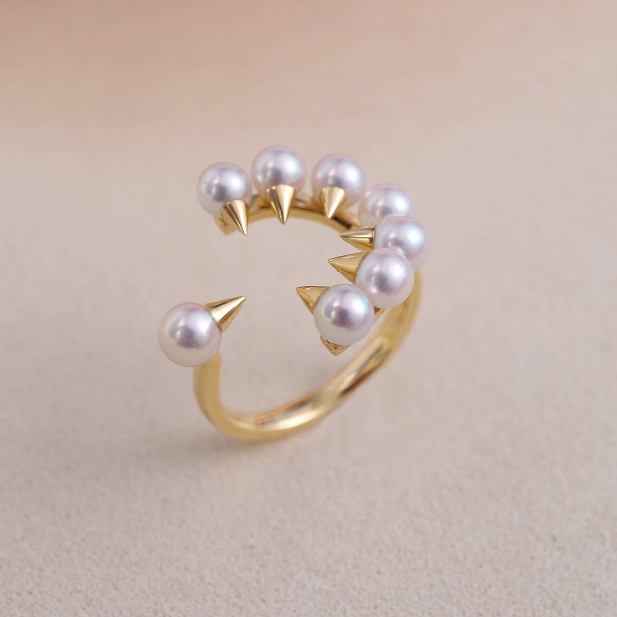 High-end jewelry custom 18k gold diamond sea water pearl earring necklace ring bracelet custom wedding ring pair ring