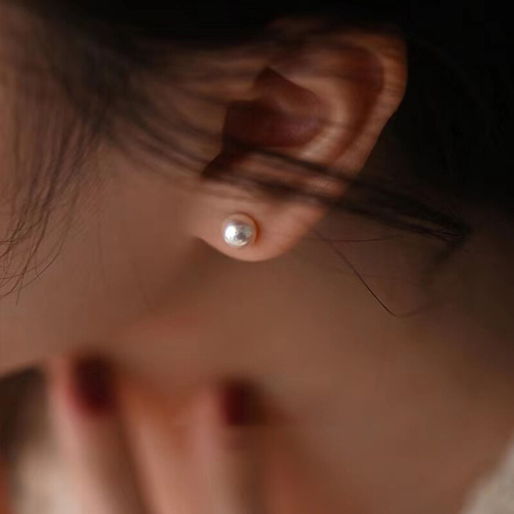 毕业级天然无核珍珠耳钉18K金极光正圆诸暨淡水akoya珍珠素钉S925,淘宝优惠券,粉丝福利购,淘宝优惠卷