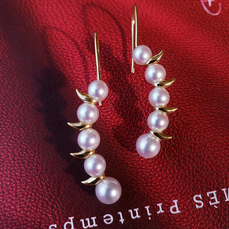 T家danger野性系列珍珠耳钉耳钩akoya天然海水天女珍珠耳环18K,淘宝优惠券,粉丝福利购,淘宝优惠卷