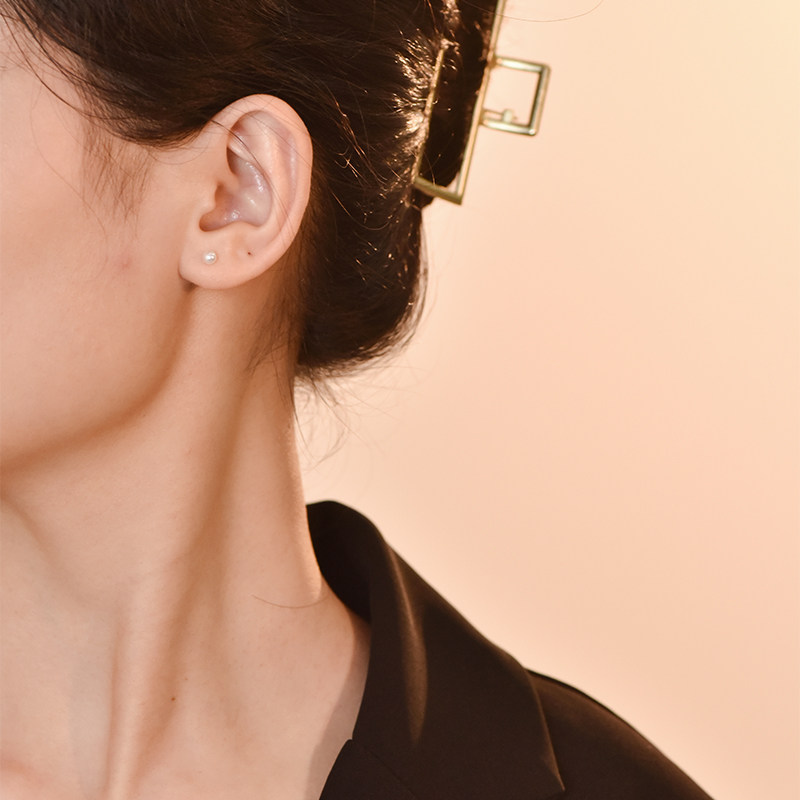 现货超小耳钉李沁同款海水珍珠耳钉超迷你18K金日本akoya天女彩凛,淘宝优惠券,粉丝福利购,淘宝优惠卷