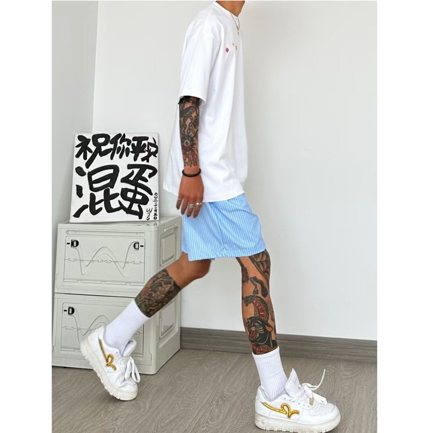 美式海边沙滩裤蓝色条纹速干短裤男夏季新款松紧腰阔腿五分裤男潮,淘宝优惠券,粉丝福利购,淘宝优惠卷