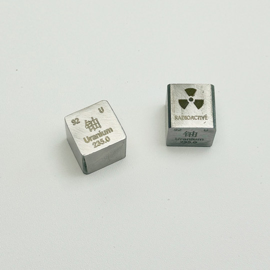 Uranio 235 modelo cubo elemento químico tabla periódica colección adornos regalos creativos