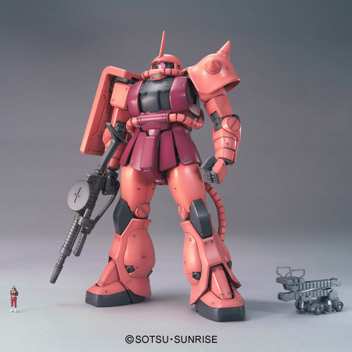 【评头论足】万代MG 1/100 MS-06S ZAKU 夏亚红扎古 Ver2.0模型 - 图0