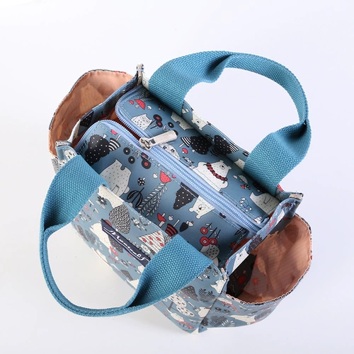 Модная сумка через плечо для матери и ребенка, льняная сумка, ланч-бокс, водонепроницаемая сумка, коллекция 2023, сумка для еды