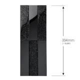 Современная металлическая черная мозаика из нержавеющей стали на стену