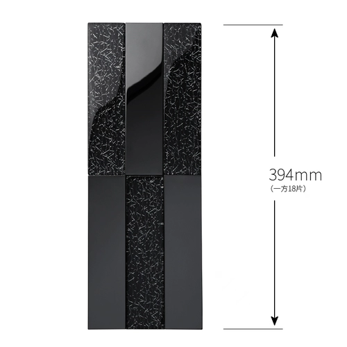 Современная металлическая черная мозаика из нержавеющей стали на стену