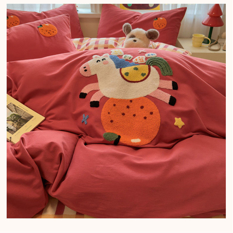 A类加厚纯棉卡通四件套可爱100全棉磨毛被套儿童学生宿舍床单笠品,淘宝优惠券,粉丝福利购,淘宝优惠卷