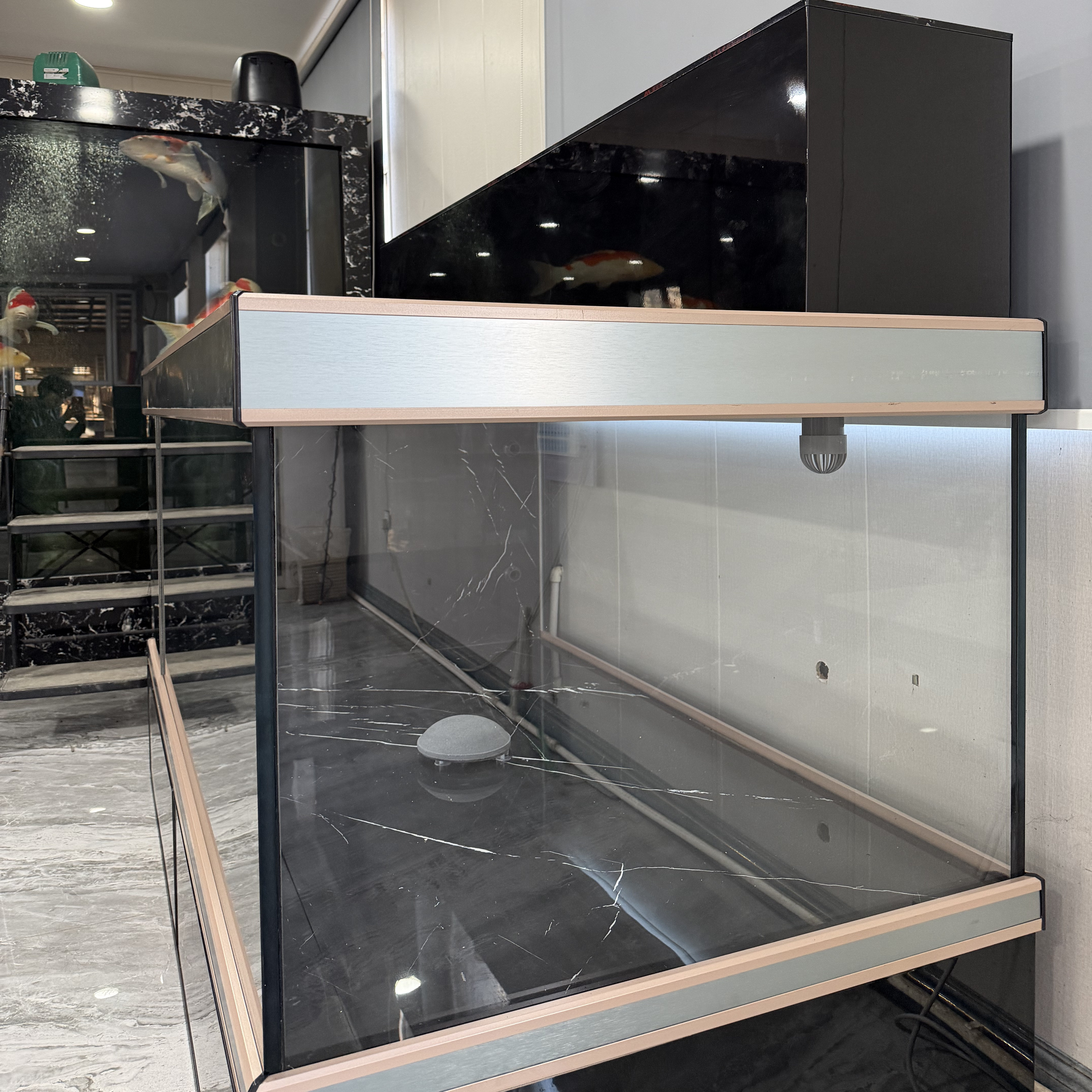 高清玻璃鱼缸锦鲤原生客厅底滤侧滤地缸水族箱,淘宝优惠券,粉丝福利购,淘宝优惠卷