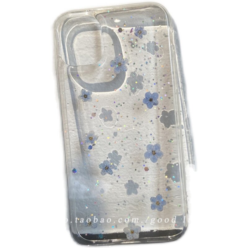 Cool summer small blue flower mobile phone case