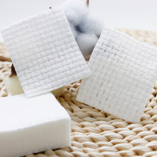 享棉吧纯棉柔厚按摩化妆棉薄400片湿敷脸卸妆棉纹绣用盒装水疗-图0