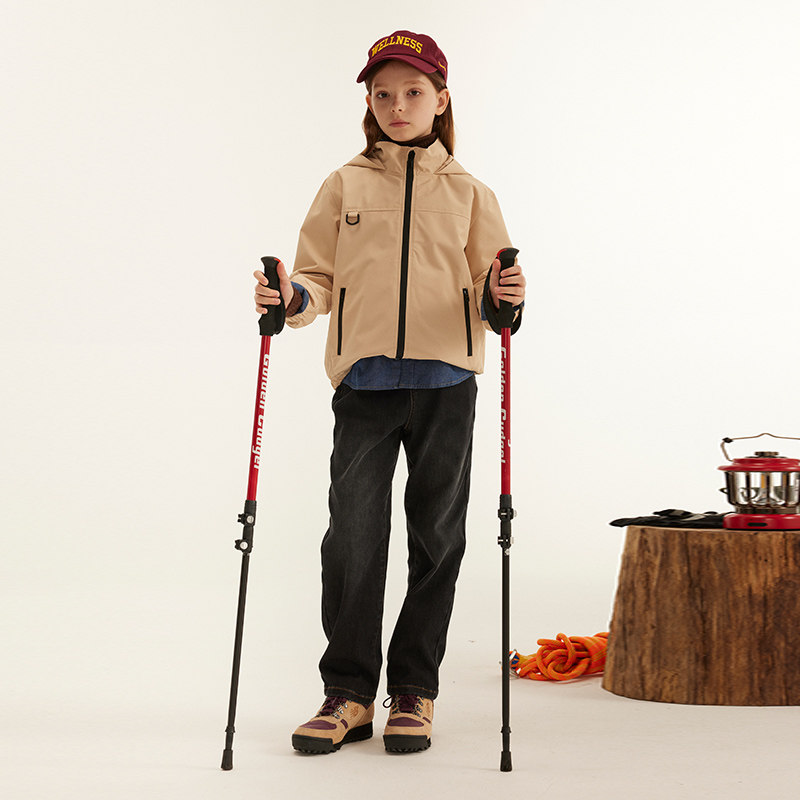 【三防】eland kids衣恋童装女童外套秋冬季男童运动防风保暖连帽,淘宝优惠券,粉丝福利购,淘宝优惠卷