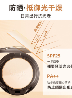 泰国Mistine羽翼粉饼控油定妆持久遮瑕防水修容细腻轻薄官方正品