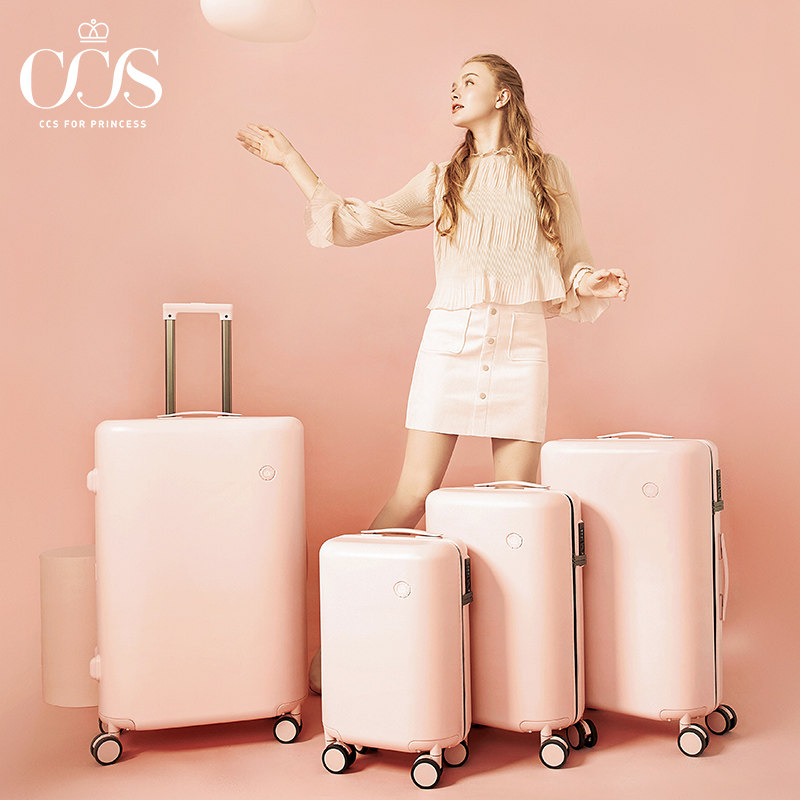 ccs女轻2022新款小20寸24密码箱 ccs箱包旅行箱