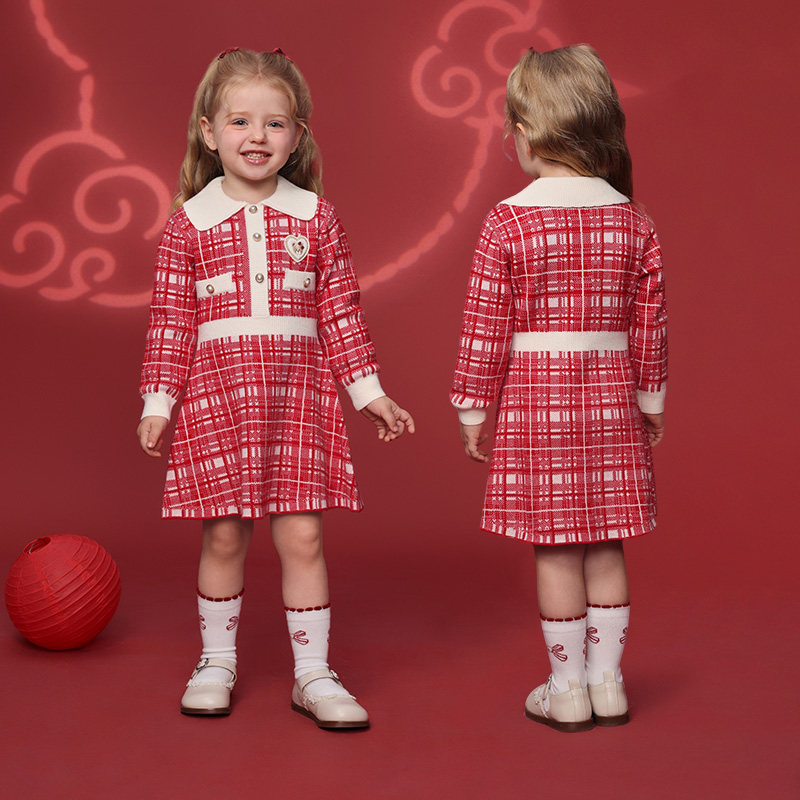 【新年】PawinPaw卡通小熊童装26年新款女童女宝宝针织连衣裙,淘宝优惠券,粉丝福利购,淘宝优惠卷