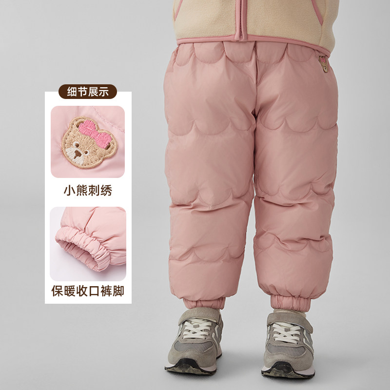 【三防】PawinPaw卡通小熊童装25秋冬新款男女宝宝保暖儿童羽绒裤 - 图2