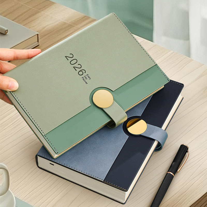 2026日程本打卡A5商务笔记本子A4年历本计划本日计划本定制LOGO,淘宝优惠券,粉丝福利购,淘宝优惠卷