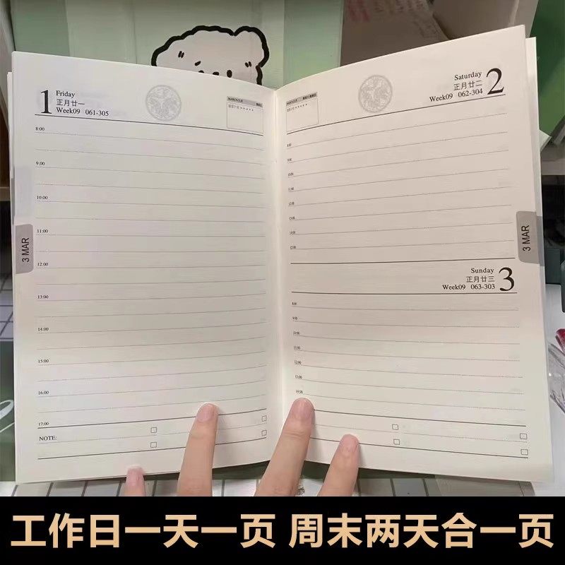 2026年A4日程本一天一页年历本效率手册月计划本商务笔记本子定制,淘宝优惠券,粉丝福利购,淘宝优惠卷