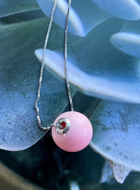 天然海洋七宝粉贝贝壳锁骨项链女