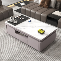 New Modern Brief Rock Board Kung Fu Tea Table Living Room Home Burning Kettle Integrated Tea Table Office Tea Table Suit