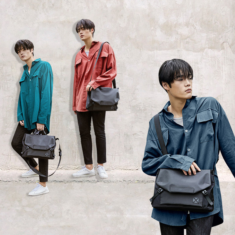 佑一良品男休闲潮牌斜挎韩版单肩包 佑一良品箱包男士包袋