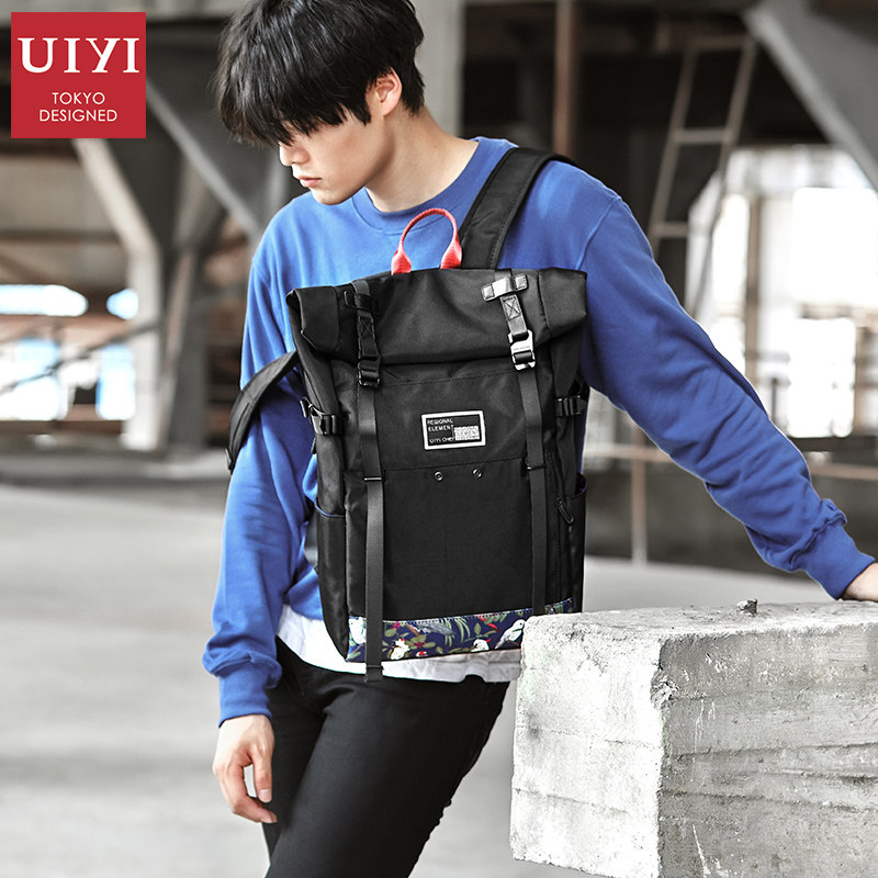 佑一良品潮牌卷盖时尚潮流双肩包 佑一良品箱包双肩背包