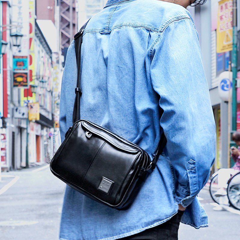 佑一良品吉田包真皮男包男士单肩包 佑一良品箱包男士包袋